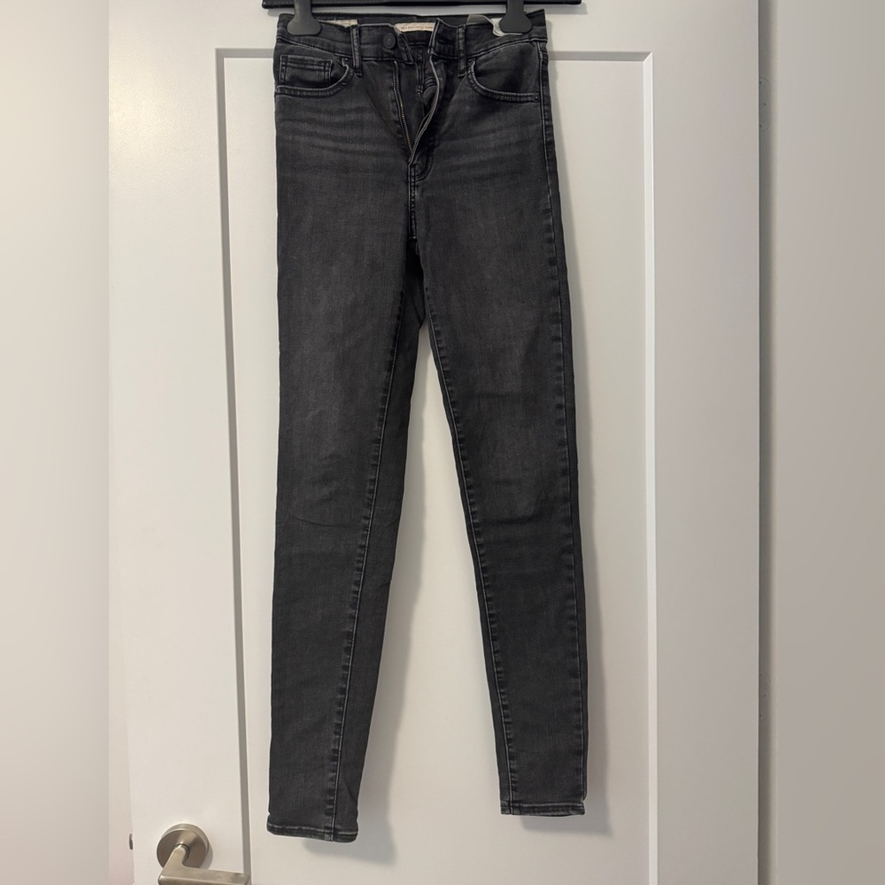 Levi's Dark Gray Skinny Jeans for Women